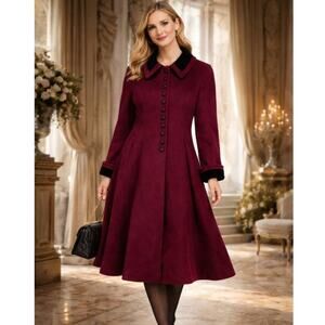 MDP Mario De Pinto 100% Wool Coat Vintage Made In USA Old Money Career